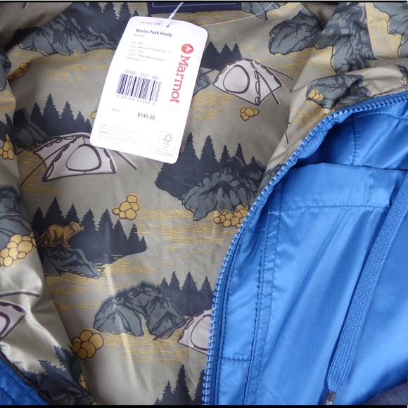 Marmot Martis Peak Quilted Hoody Camping Lined NWT - Picture 3 of 8